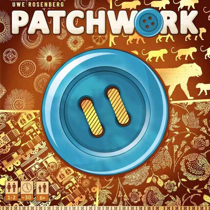 asmodee拼布艺术10周年纪念版全新纪念图案6岁加1-2人桌游