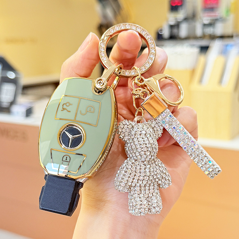 08-18款奔驰C260L钥匙套C200L专用c180包扣老款C级保护壳男女高级