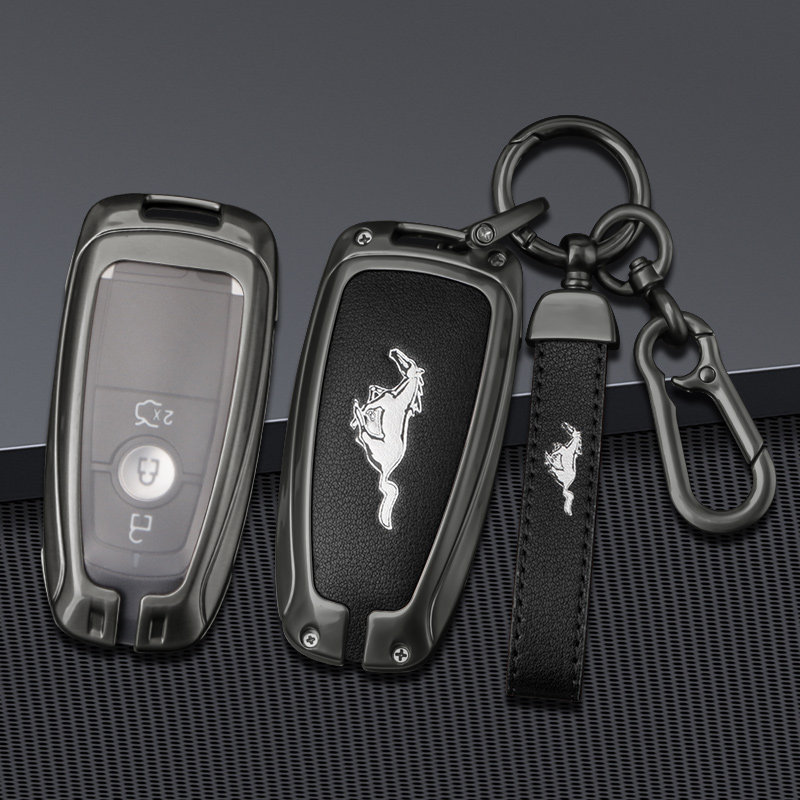 适用福特野马mustang钥匙套mach-e电马汽车眼镜蛇gt硬壳扣包22款0