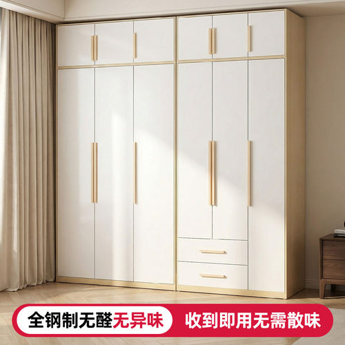 钢制大容量家用卧室衣柜简约