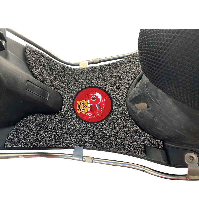 适用于雅马哈巧格100二代摩托车2代踏板垫防水丝圈脚垫ZY100T-6/9