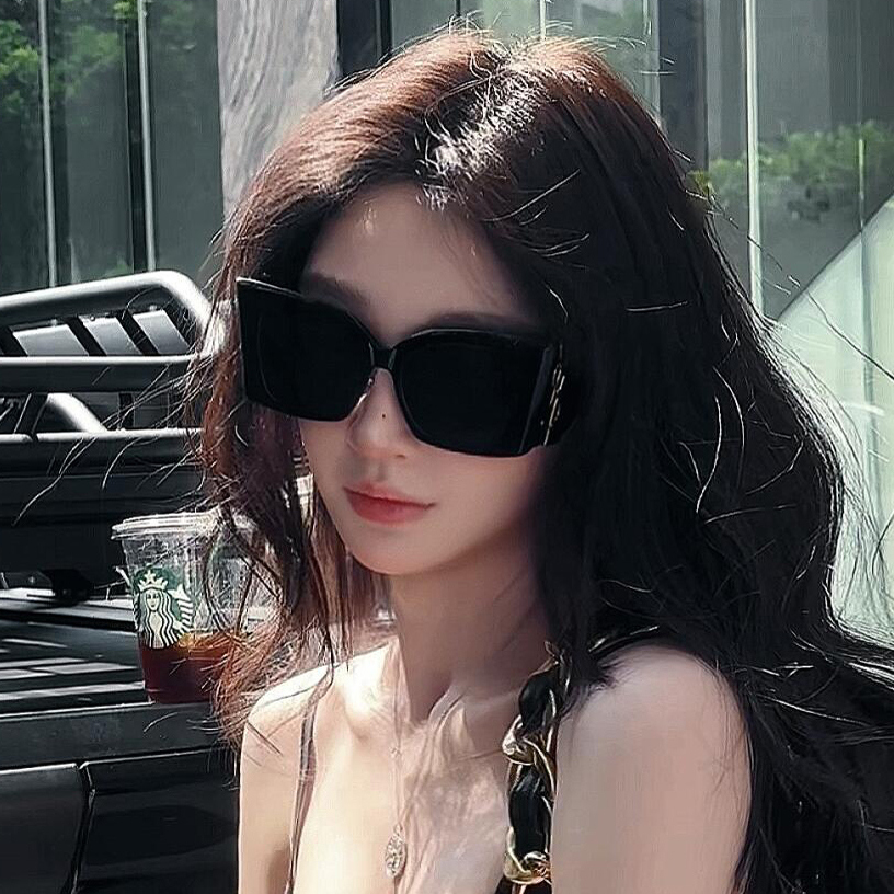 杨树林猫眼墨镜女款rose同款高级感方形大框太阳眼镜2025新款M119
