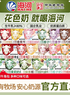 海河牛奶220ml*10包整箱旗舰款儿童学生早餐奶可可巧克力风味奶
