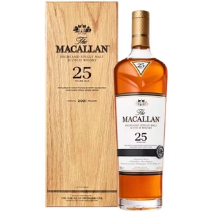 苏格兰单一麦芽威士忌洋酒行货 Macallan麦卡伦25年雪梨单桶礼盒装