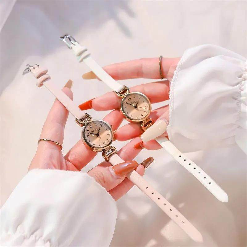 手表女款学生初高中青少年考试专用ins风小众简约轻奢方形高级感