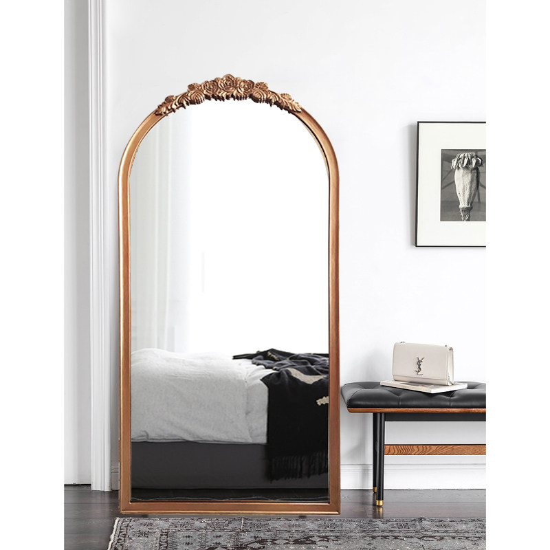 法式风现货置地斜靠装饰全身镜