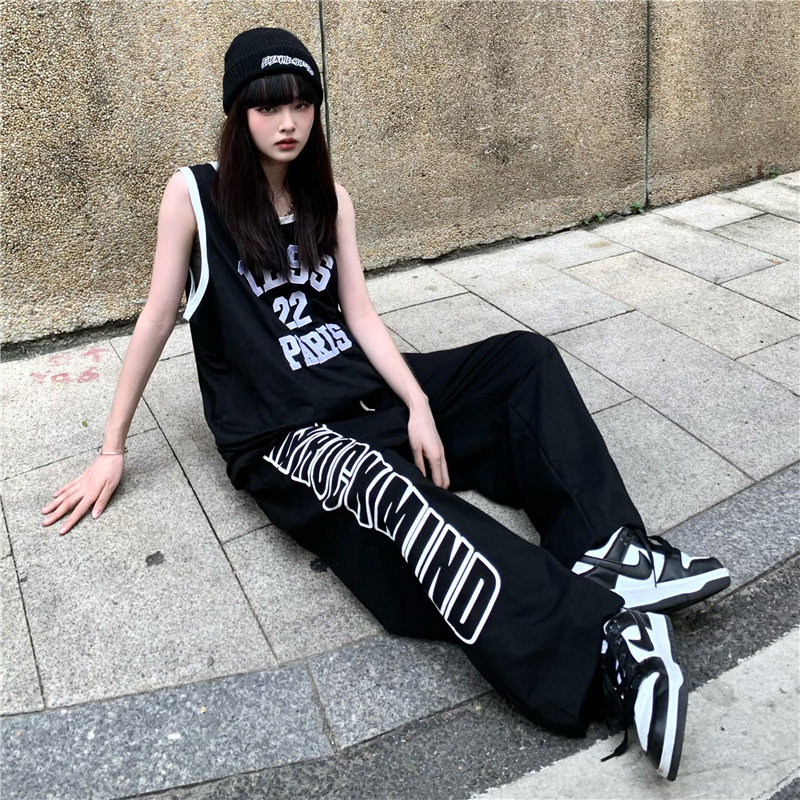 春秋高街ins潮嘻哈宽松束脚裤卫裤街头风运动休闲裤K2076-P35,男装休闲裤,电商B245A