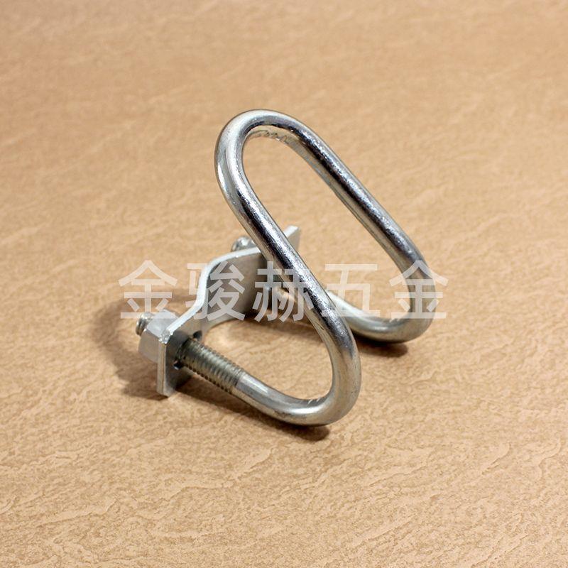 U型十字卡扣 铁镀锌抱箍卡箍 钢管管卡螺栓 大棚养殖围栏铁管固定