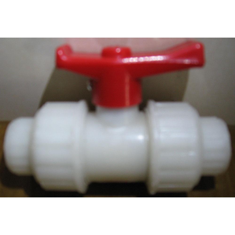 4分白色RPP双活接球阀耐腐蚀化工管道阀PP焊接塑料阀门DN15现货促
