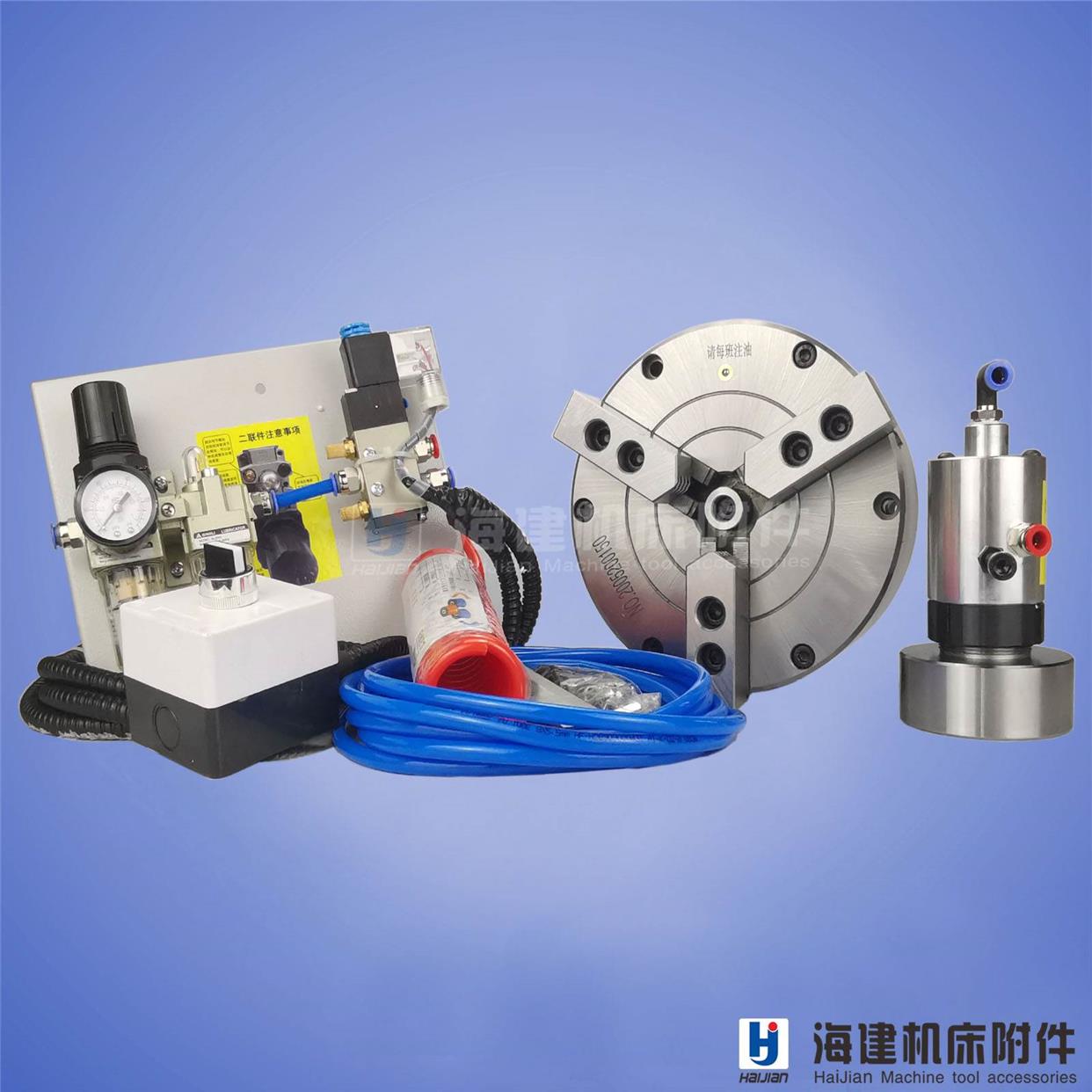 常州/倍得福/中实气动三爪卡盘/BK/KS/KB系列车床气动卡盘/全钢体