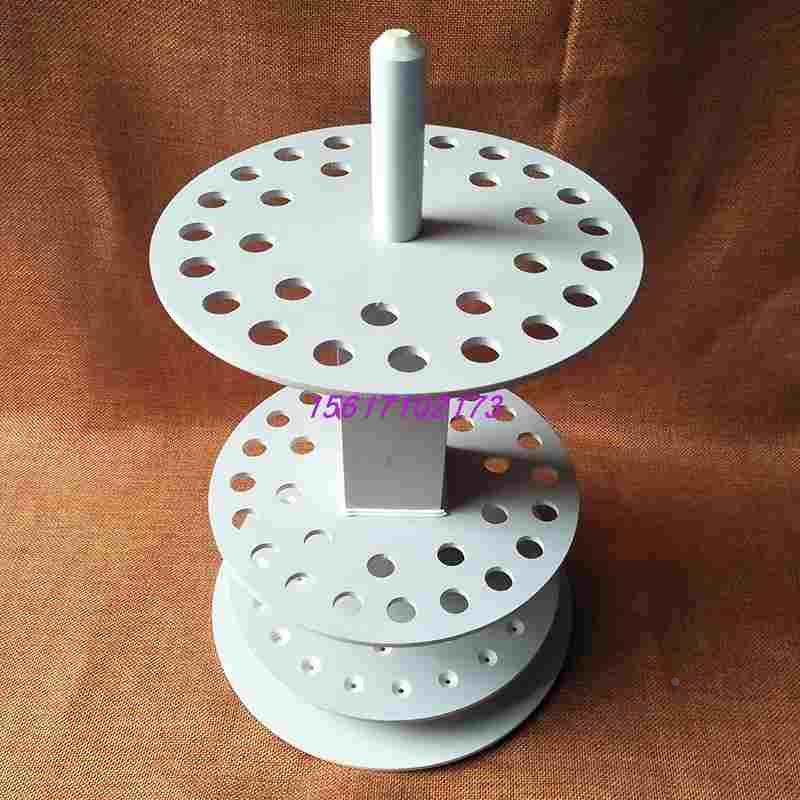 25孔耐酸碱塑料圆盘吸管架 刻度吸管架移液管架 圆形吸管架滴管架