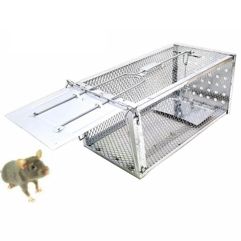 捕鼠笼子大号高灵敏踏板式捕鼠器家用灭鼠器连续捕捉鼠笼只进不出