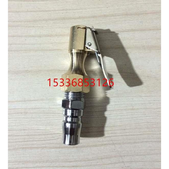 汽车轮胎胎压表充气杆 气动充气加气枪头气压表 打气嘴接头表管