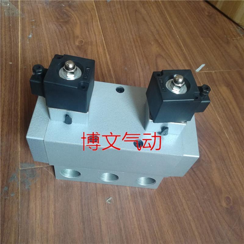 五口二位滑柱式电控阀K25H2D-25 1寸换向阀K25HD2-25
