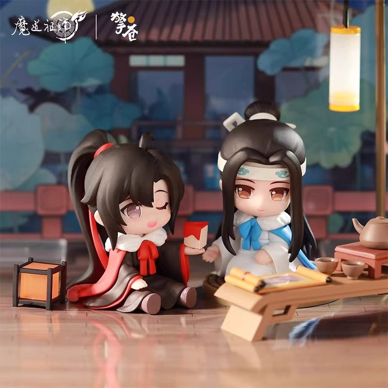 现货包邮魔道祖师官方正版Q版手办套组云深携影系列 魏无羡蓝忘机图片