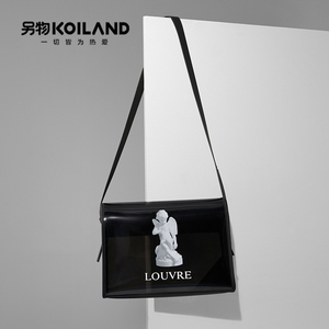 另物KOILAND 卢浮宫博物馆丘比特果冻包大容量简约透明单肩斜挎包
