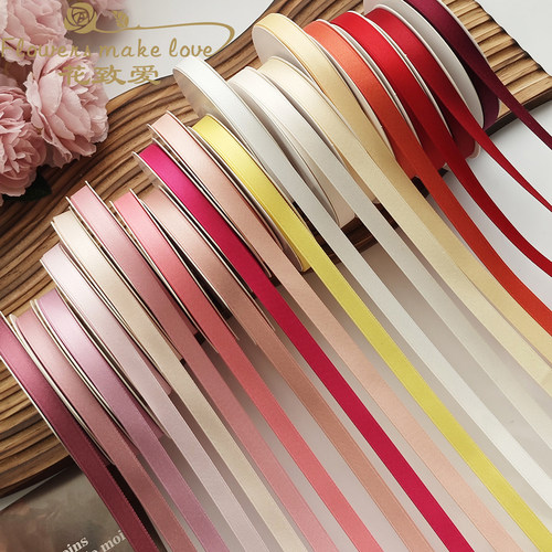 1cm双面涤棉丝带高档马卡龙色系