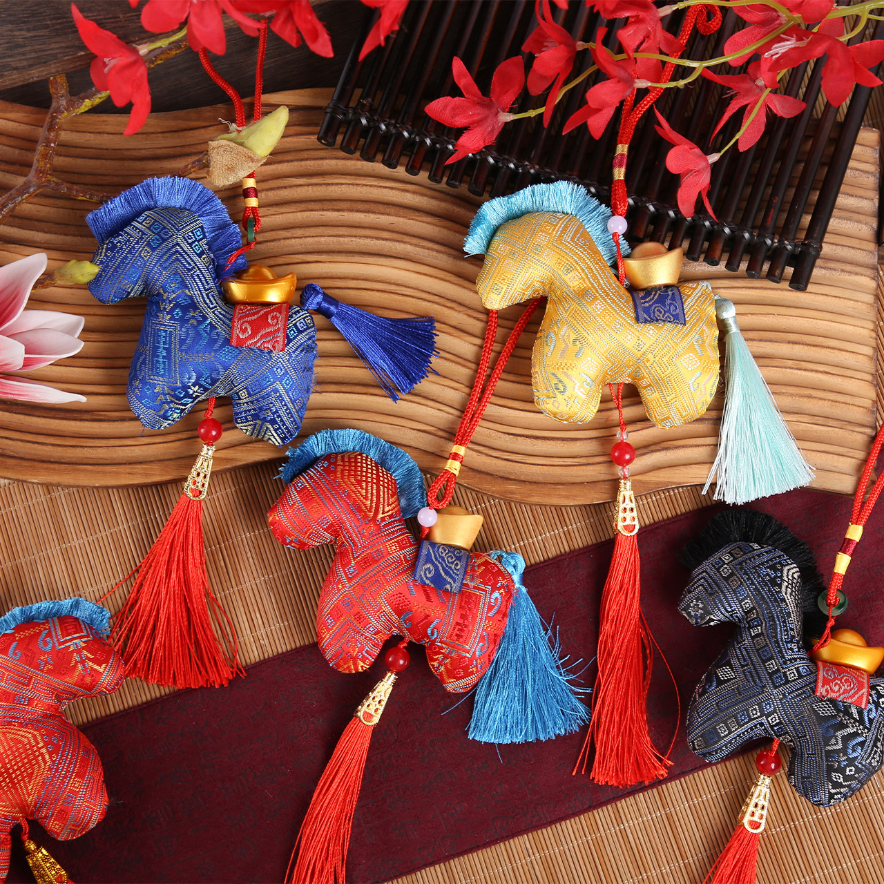 2026马年吉祥国风富贵马挂件年宵抱抱桶流苏挂饰花艺diy香包材料,节庆用品/礼品,挂饰/生肖挂饰,淘宝优惠券,粉丝福利购,淘宝优惠卷