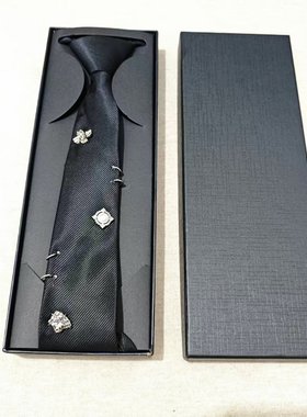 PBPR2025秋季新品 男女同款 纯色按扣免打结领带