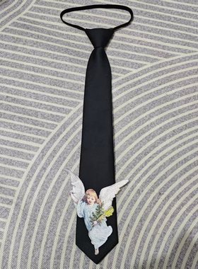 七鱼夕之夜】系列 挥着翅膀的女孩36cm免打结领带PBPR