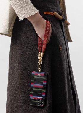 迦入x措池  短款编织手机链 纯手工编织小众手机绳挂件饰品PBPR