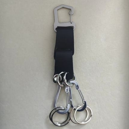 Pbpr  Simple Project*Braided金属头层牛皮编织钥匙扣