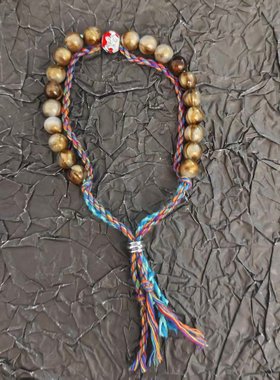 日本制Indigo德岛之红蓝手工红蓝染棉麻手绳手链手串PBPR