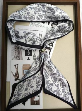 Pbpr  多款可选法式缎面丝巾2025新款  节日礼物法式颈部领巾