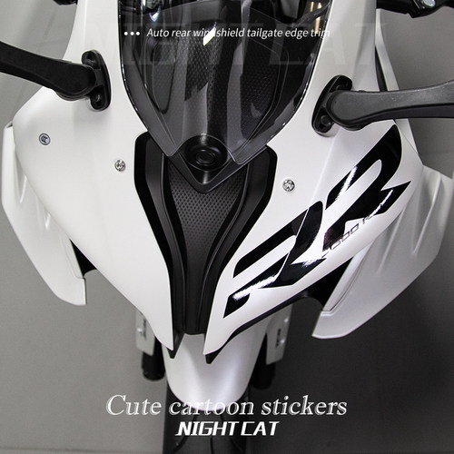 摩托车仿赛车头双R贴纸无极钱江川崎春风RR张雪贴花宝马凯越拉花