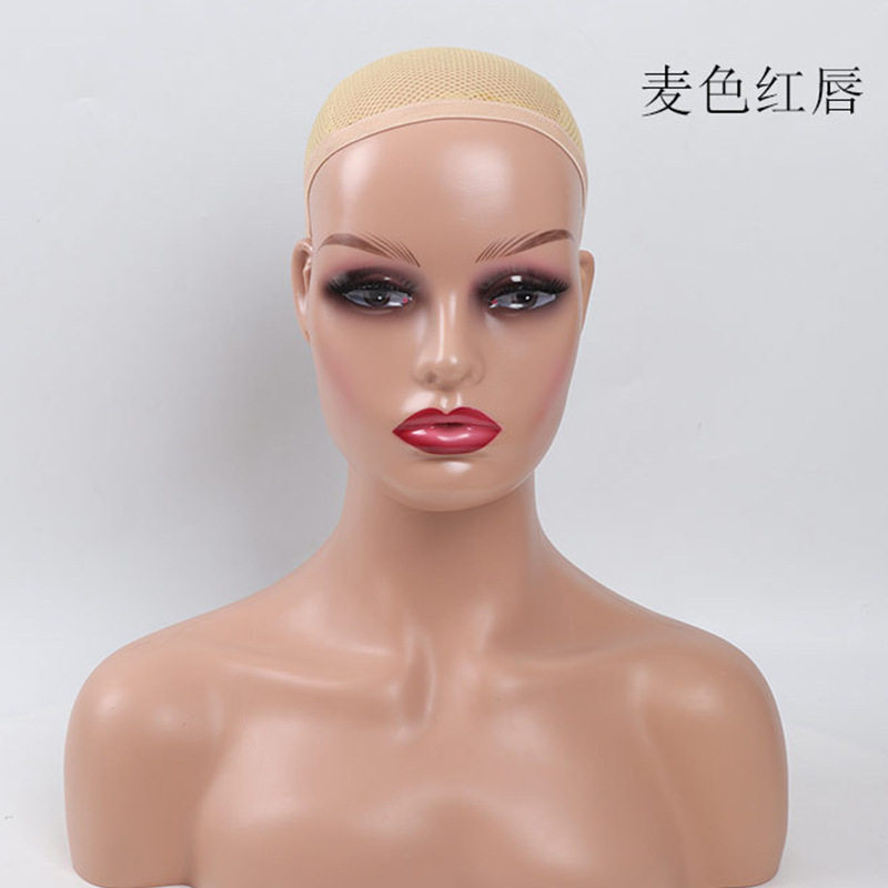 双肩模特头假发展示专用半身带