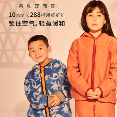 UzMz厚款秋冬拉链两面穿绒衫