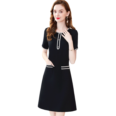 气质简约通勤夏季小个子连衣裙