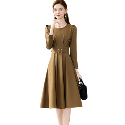 茗思简约气质显瘦连衣裙全场满减