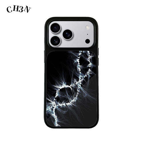 CH3N·DNA适用iPhone17promax艺术感手机壳玻璃黑框16简约不撞款15苹果保护套小众14个性13高级感手机保护壳