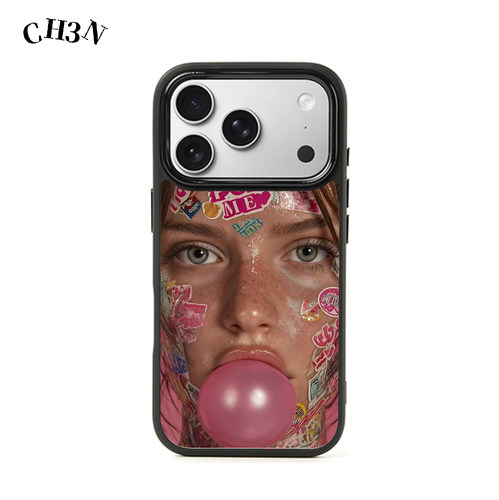 CH3N·泡泡糖女孩适用iPhone17/16promax神甲手机壳15欧美包按键ins防摔14小众黑框plus高级感苹果手机保护壳