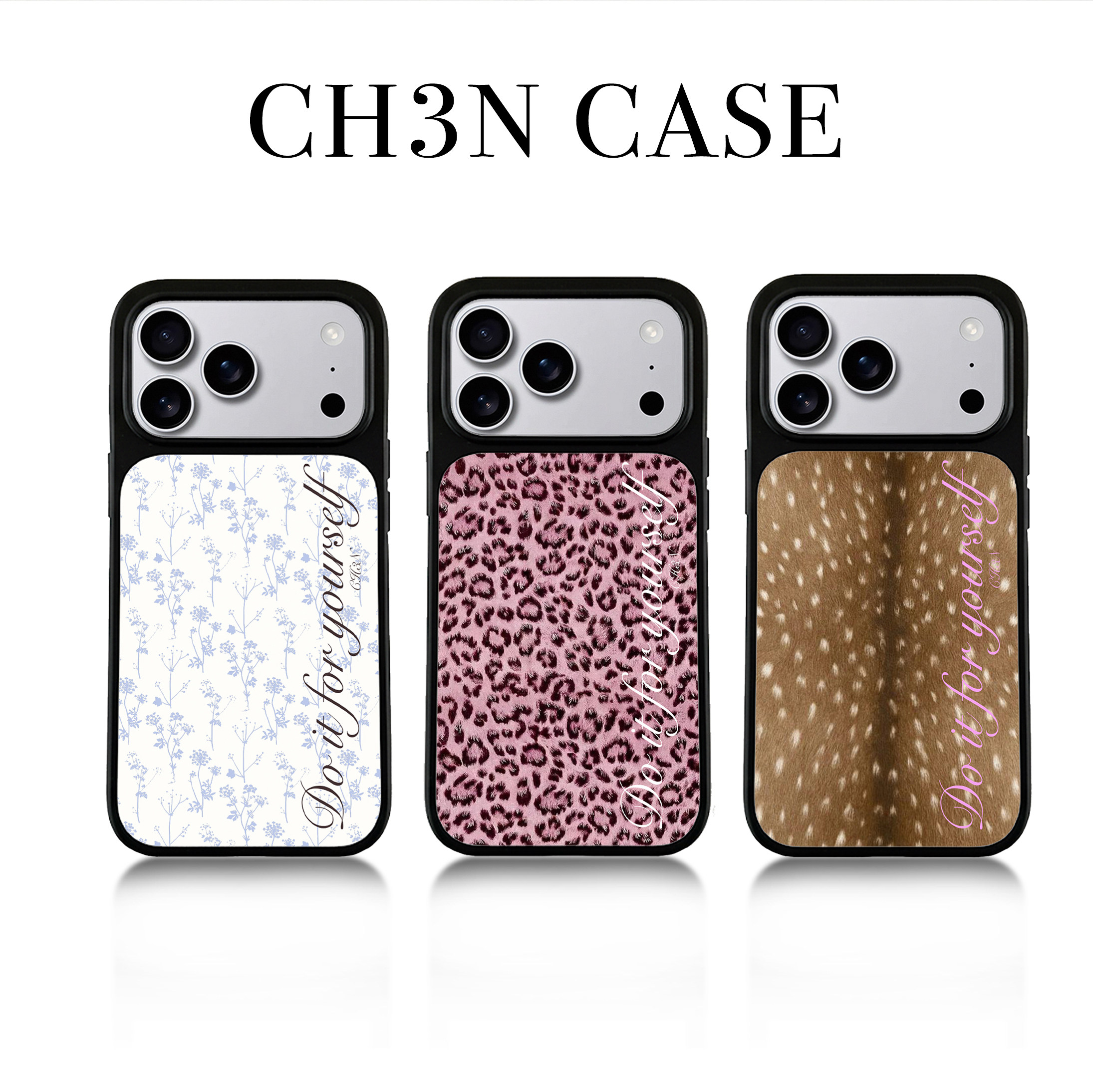 CH3N·自然漫调适用iPhone17promax美式艺术满铺18手机壳16不撞款甜酷15苹果保护套小众14个性手机防摔保护壳