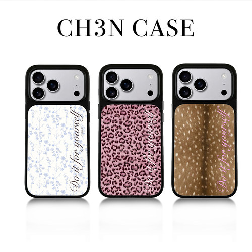 CH3N·自然漫调iPhone17promax美式艺术满铺手机壳16不撞款甜酷风15苹果保护套小众14个性手机壳防摔保护壳