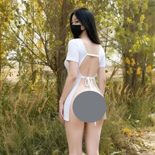 林昕学姐】大露背心机露出任务连衣裙短裙女绑带牛奶丝大码qq战袍