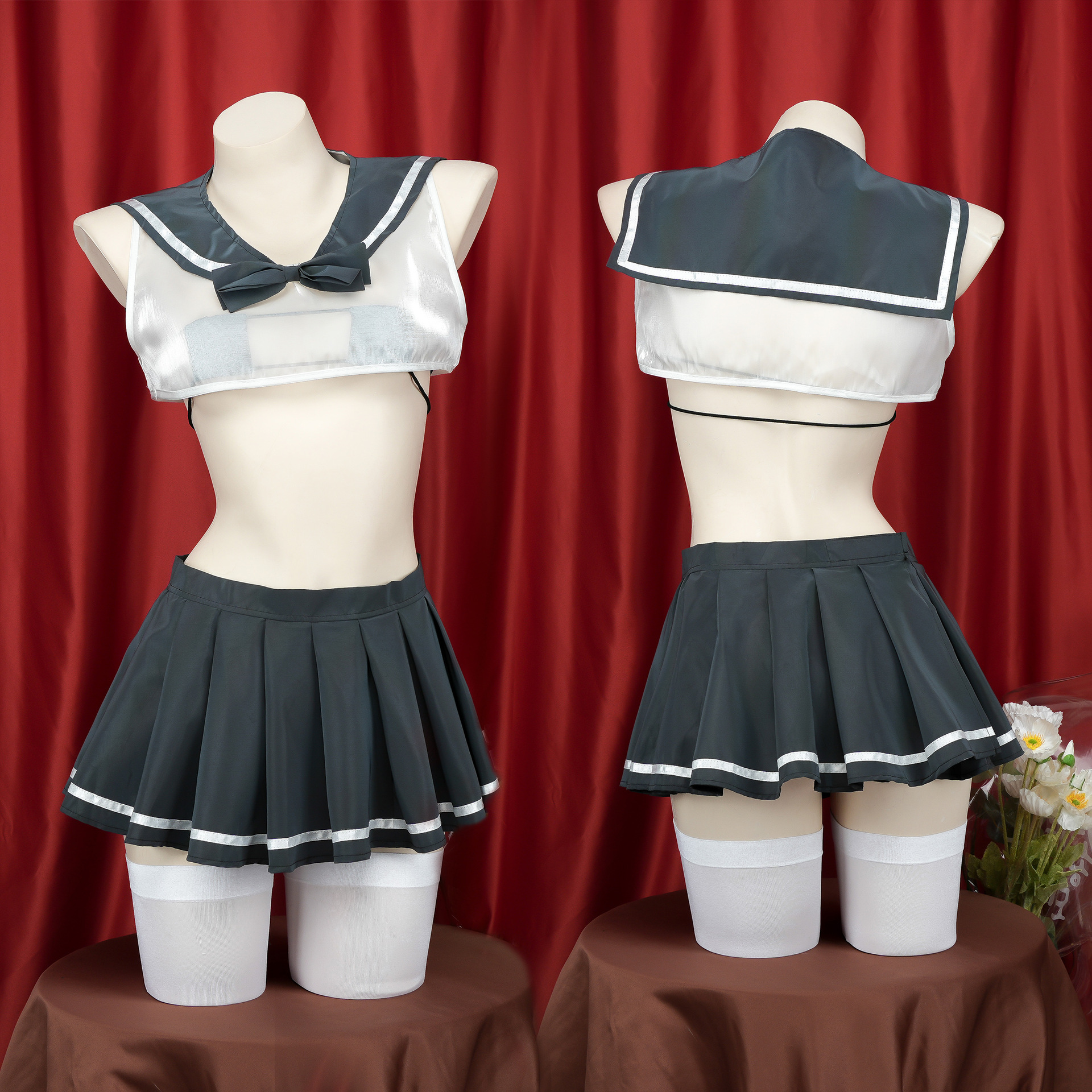 二次元性感夜光JK制服短裙
