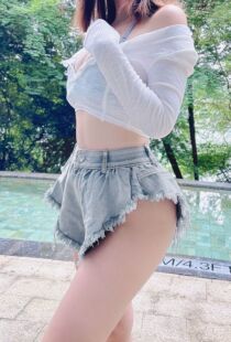 俏辣妹夏性感阔腿超短裤牛仔裤高腰休闲热裤加大码女露出心机直筒