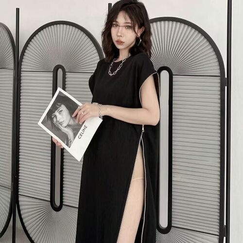 性感宽松显瘦休闲连衣裙短裙女