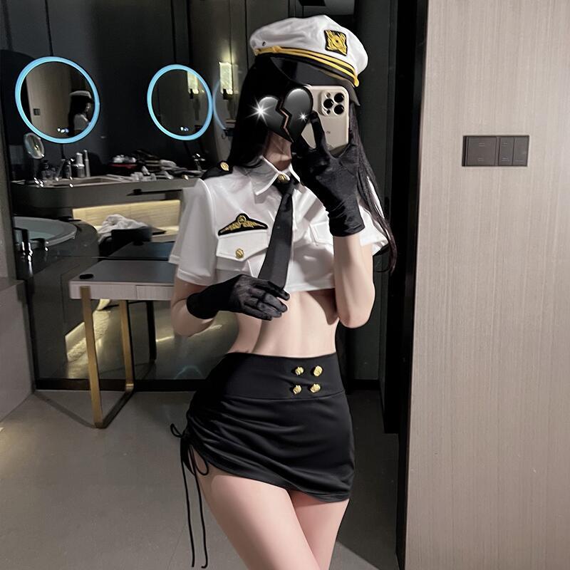 性感纯欲诱惑可爱女警制服睡衣