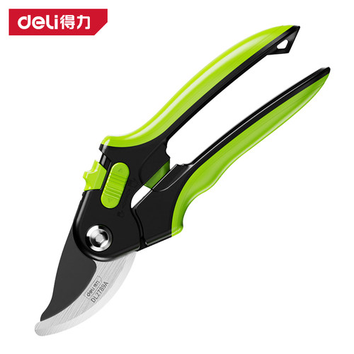 得力修枝剪SK5钢特氟龙防锈处理