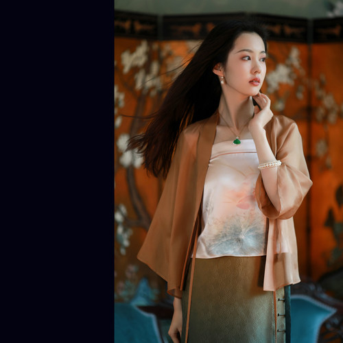 风吟暮霭丨一城风絮丨真丝开衫