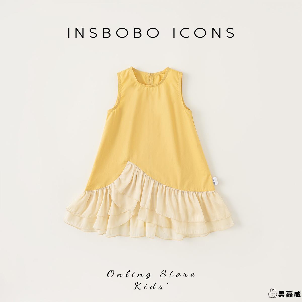 连衣裙女童秋季A字裙清新女夏季