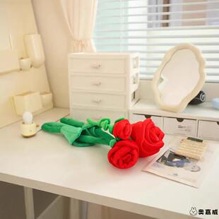 超级大玫瑰花永不凋谢的玫瑰花一支巨型特大朵玫瑰花仿真花束礼物