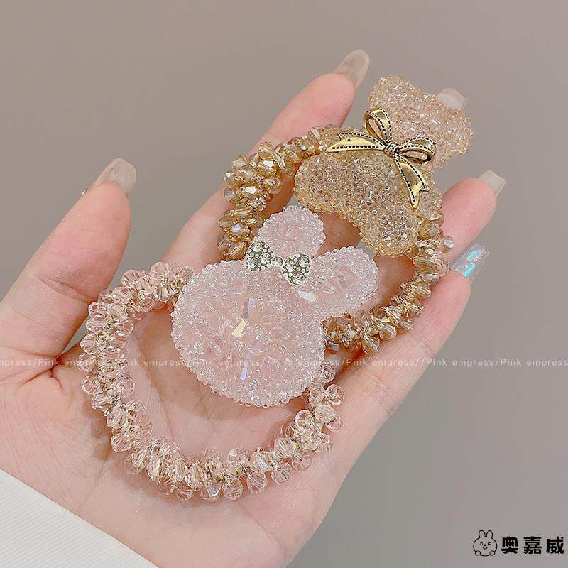 儿童可爱兔子水钻发圈女童扎头皮筋头绳皮套小女孩高马尾发绳头饰,饰品/流行首饰/时尚饰品新,发饰,淘宝优惠券,粉丝福利购,淘宝优惠卷