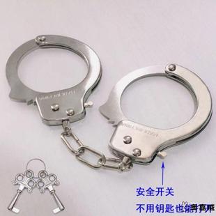 cos道具手铐加厚新款室内仿真玩具角色扮演手拷手镯银色成品玩具