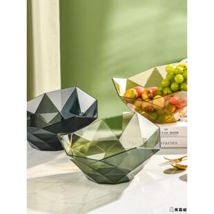 水果盘新年家用客厅水晶轻奢风大气2025新款高级感欧式爆茶几高端