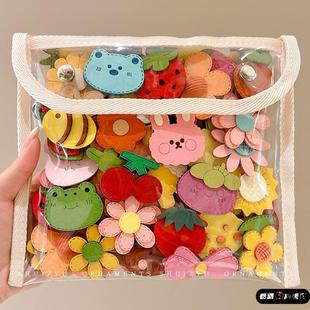 宝宝小月龄胎毛发夹婴儿宝宝胎毛魔术贴碎发神器女童儿童前额发夹